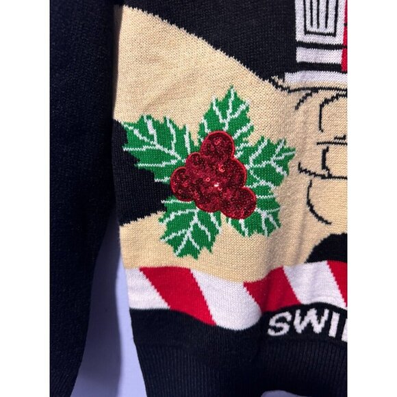 Bluenotes Christmas 'Swipe Right' Santa's on‎ Tinder app sweater medium - Picture 3 of 5